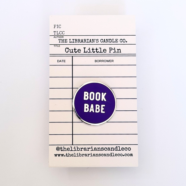 Book Babe Enamel Pin