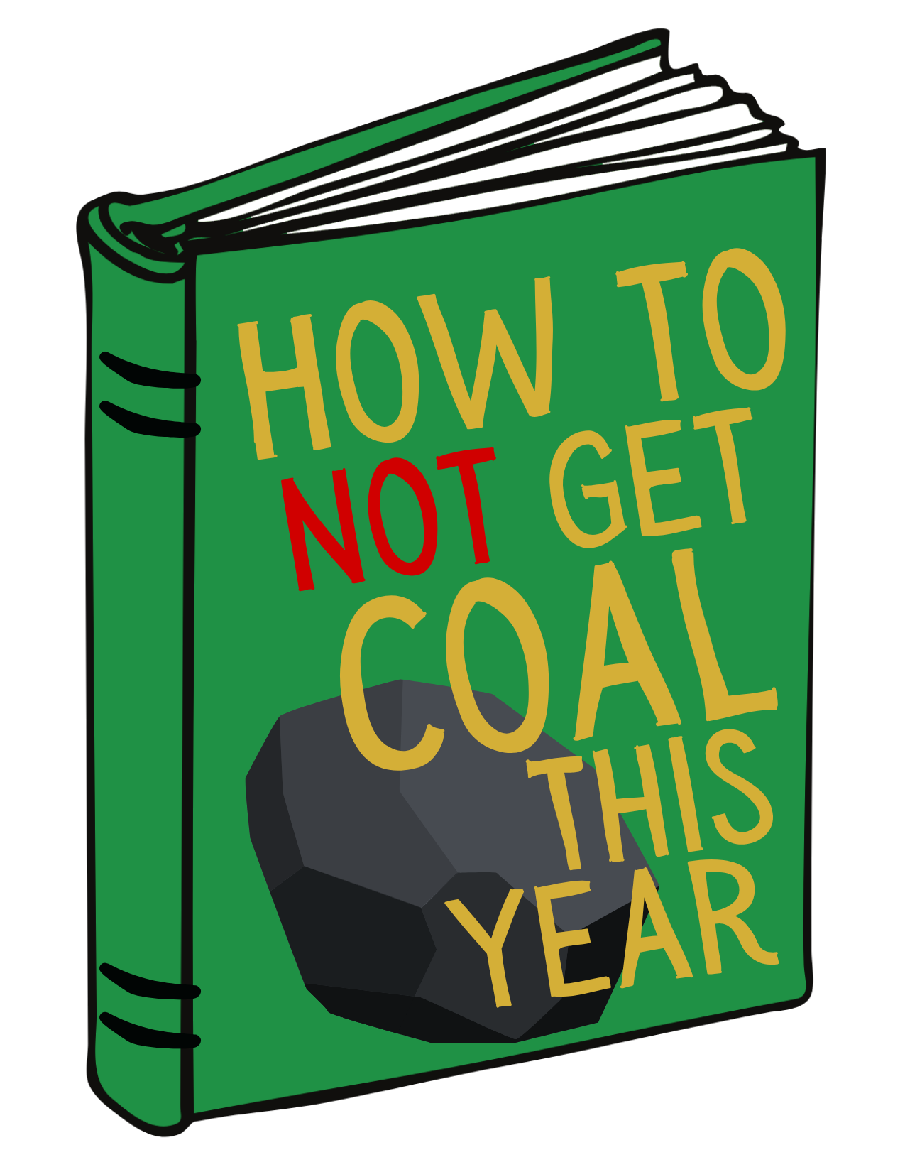 Holiday Coal Greeting Card