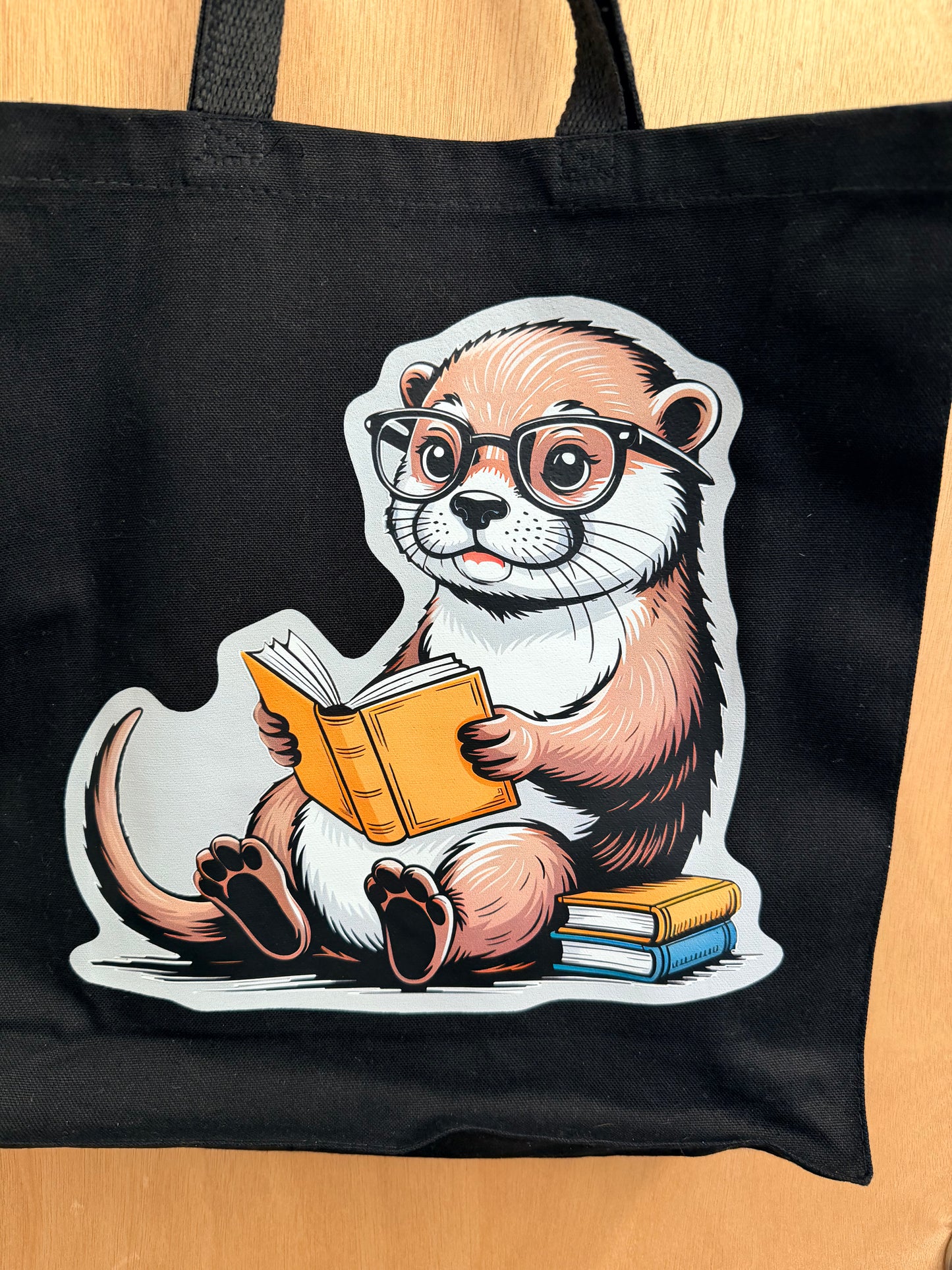 Reading Otter Tote Bag