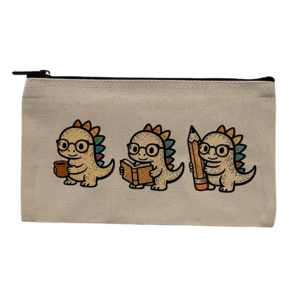 Pencil Pouch- DINO READING