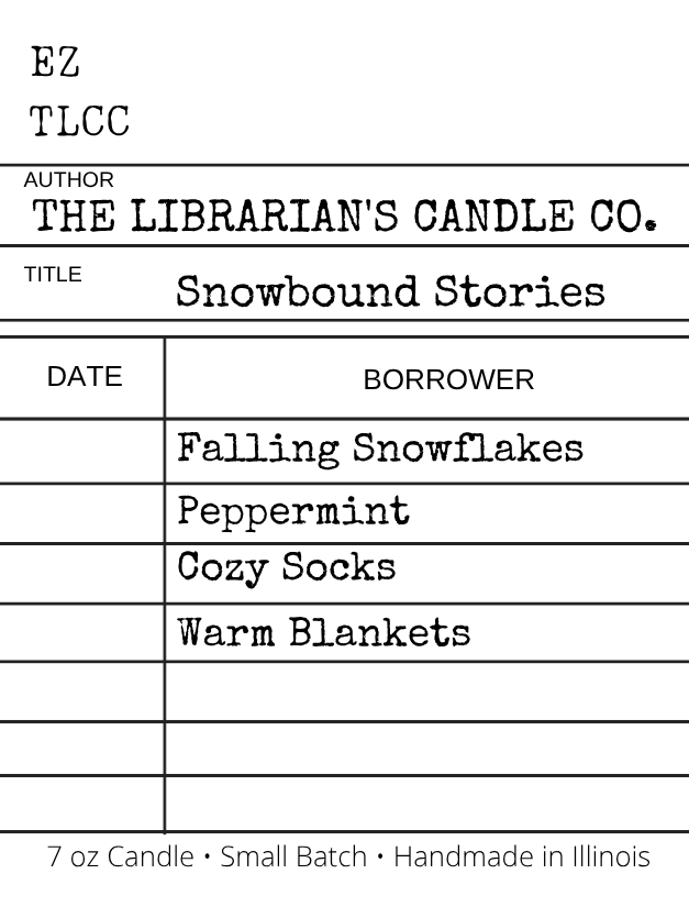 Snowbound Stories 7oz candle, peppermint