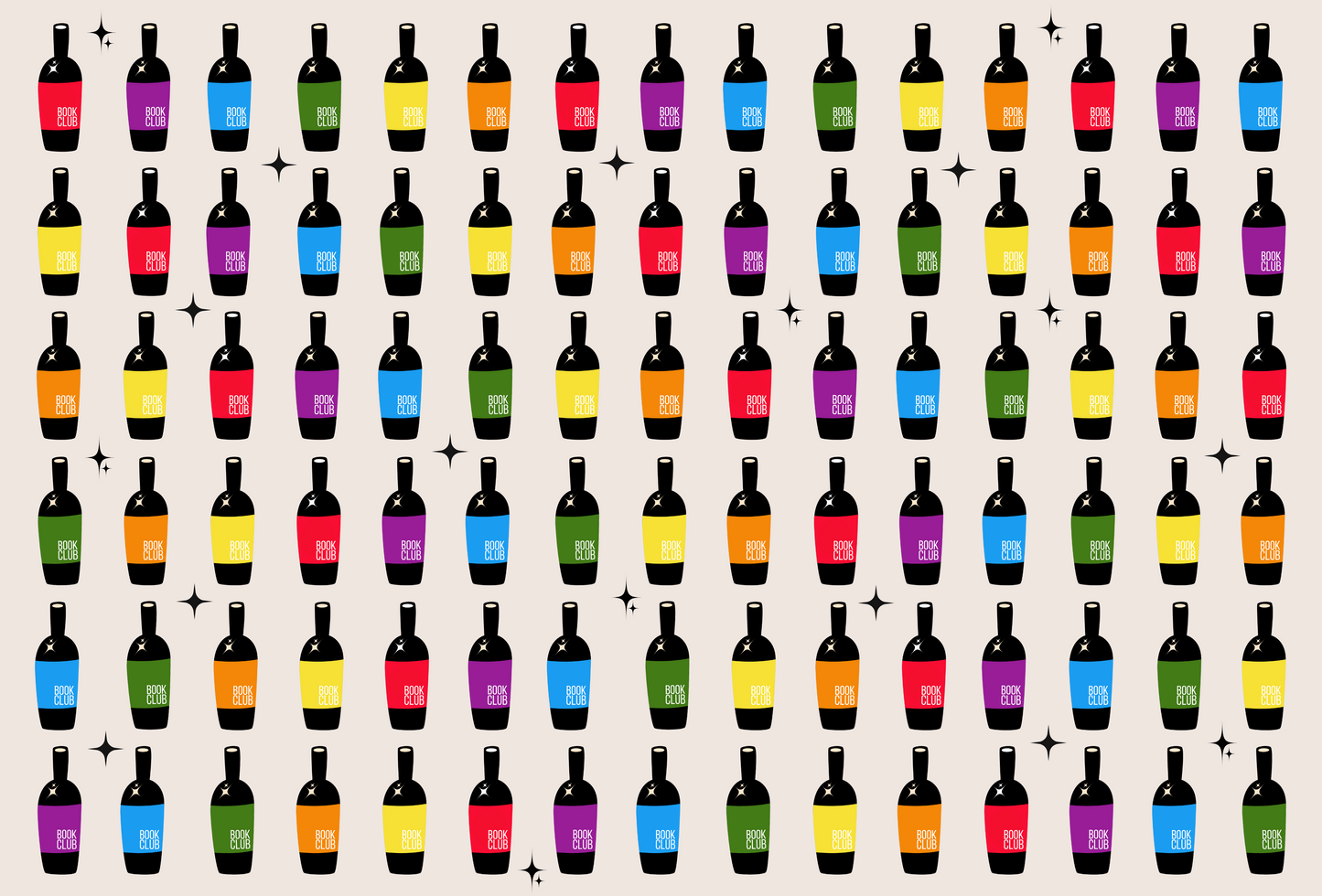 Rainbow Wine Bottle Wrapping Paper