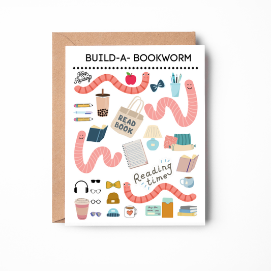 Build a Bookworm Greeting Card