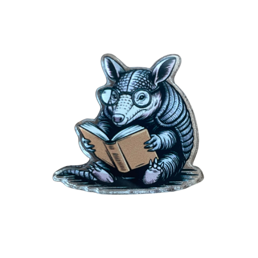 Reading Armadillo Pin