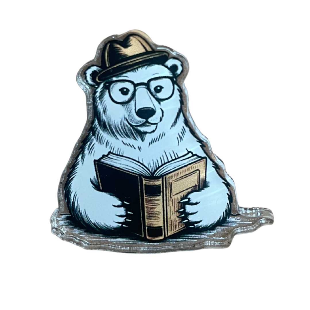 Reading Polar Bear Pin