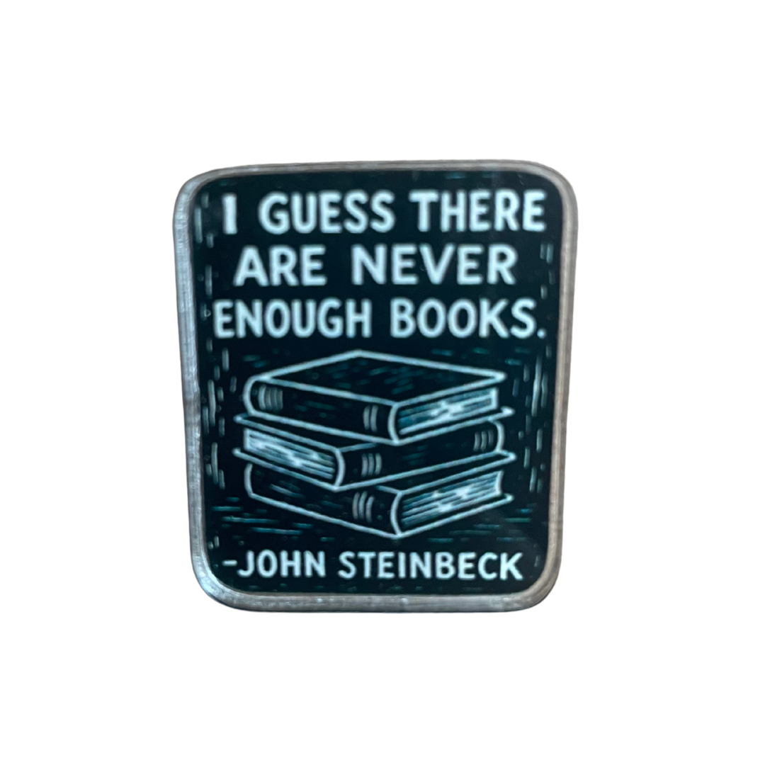 Never Enough Books Pin