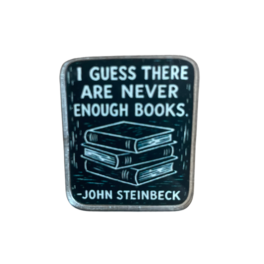 Never Enough Books Pin