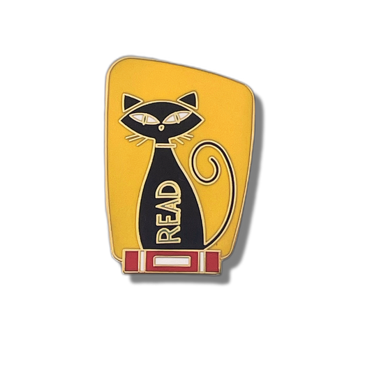 Yellow Cat Read Pin