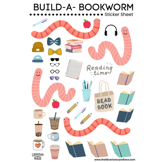Build a Bookworm Sticker Sheet