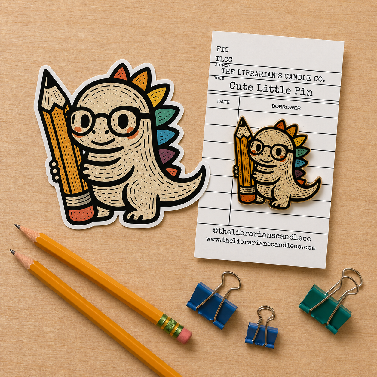 Dino Pencil Pin