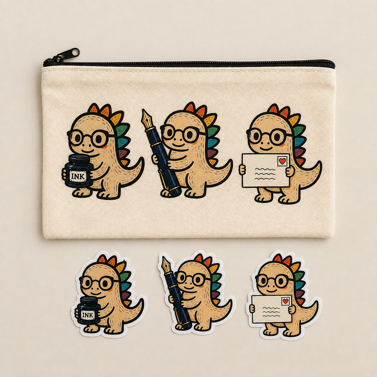 Pencil Pouch- DINO Stationery