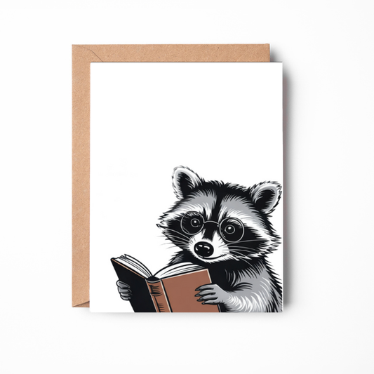 Raccoon Greeting Card
