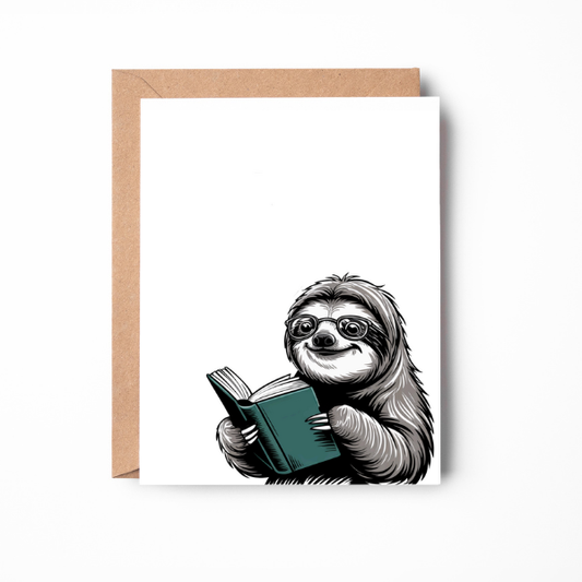 Sloth Greeting Card